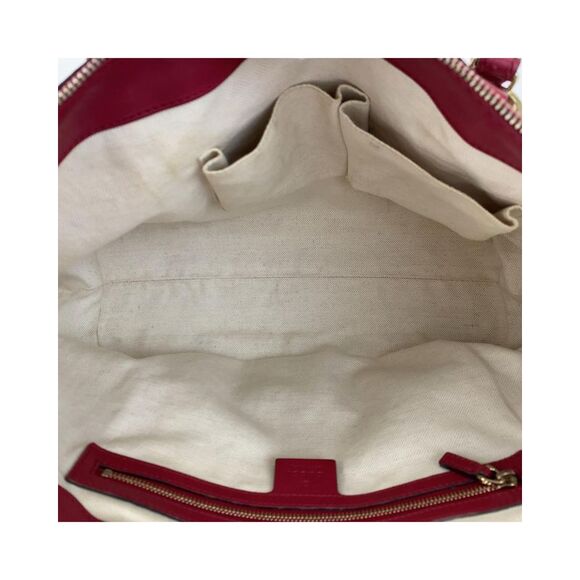 Pre Loved Gucci  GG Supreme Canvas Tote Bag BeigeRed - Picture 8 of 8